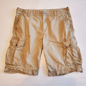 Express Cargo Shorts Tan 33
